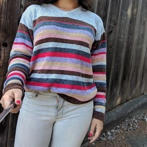 Retro striped sweater